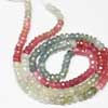 Natural Multi Sapphire Faceted Roundel beads Strand Length 7 Inches and Size 4mm Approx.